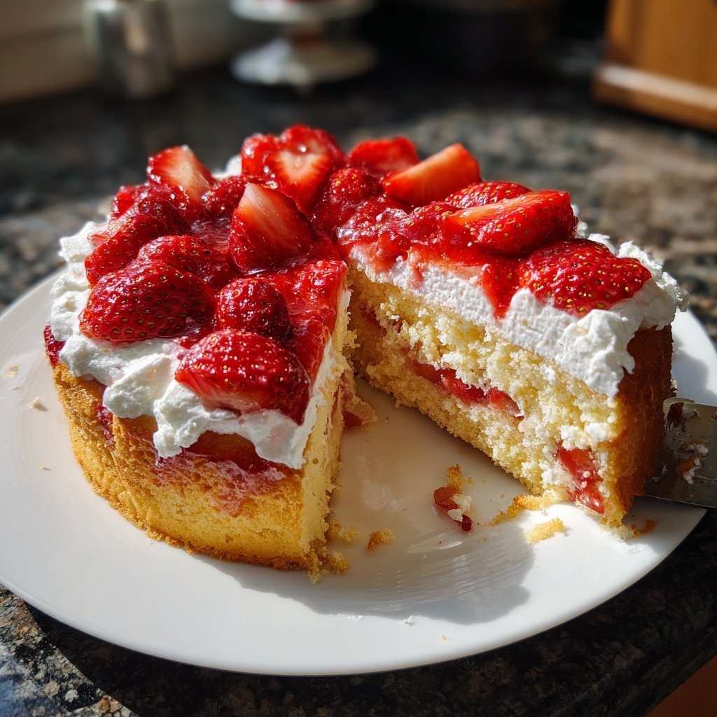 Erdbeerkuchen Leicht