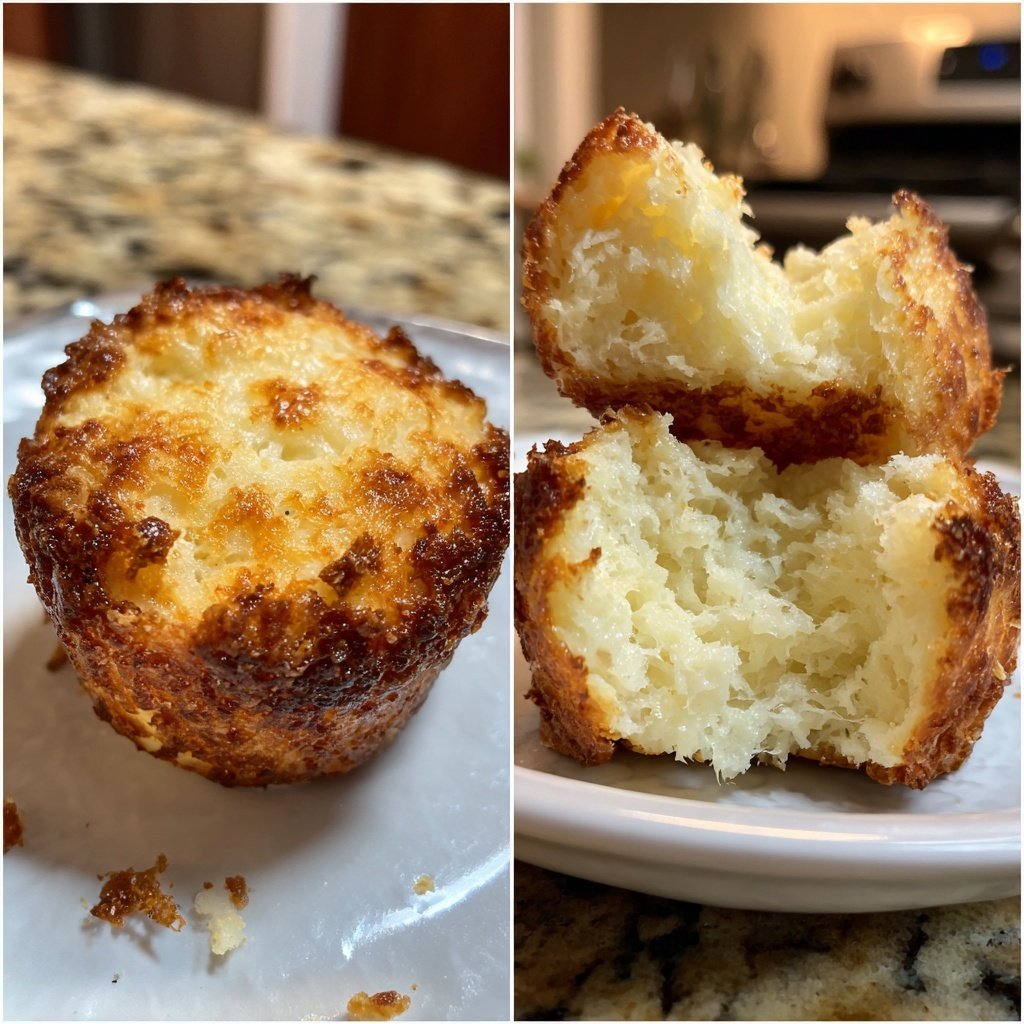 Quarkbällchen aus dem Ofen goldbraun