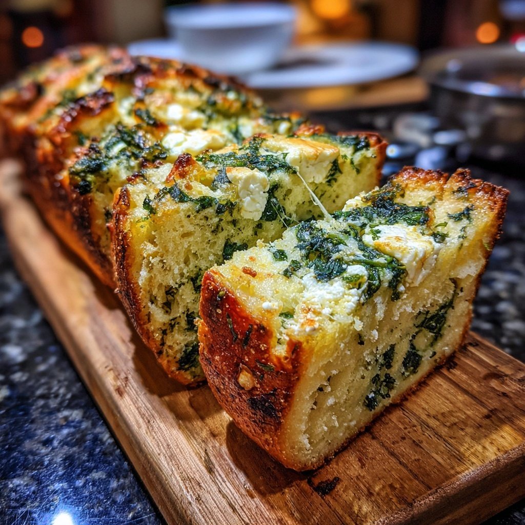 Zupfbrot Mit Spinat Und Feta