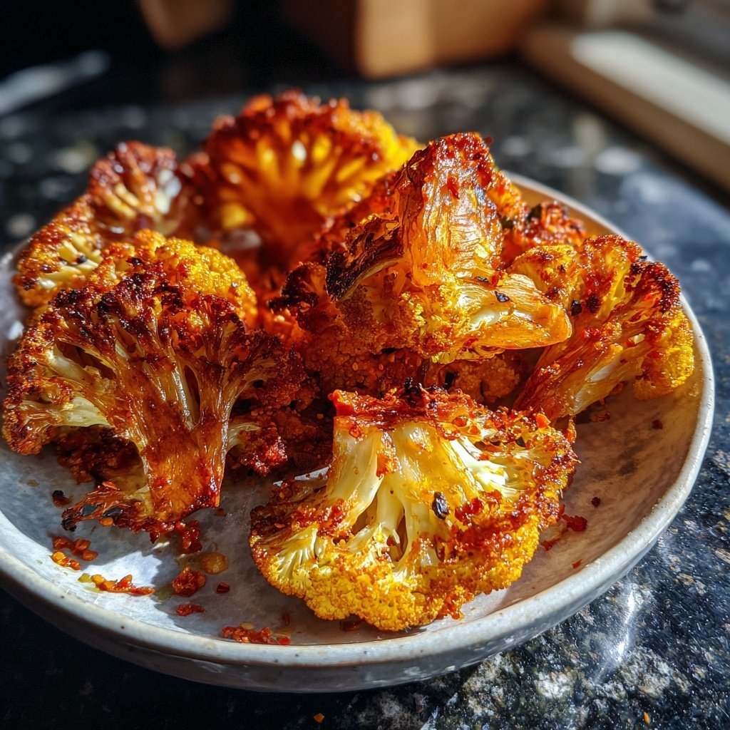 Blumenkohl aus dem Ofen mit Paprika