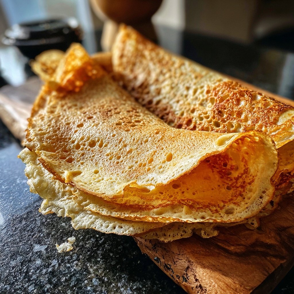 Pfannkuchen dünn ausgebacken