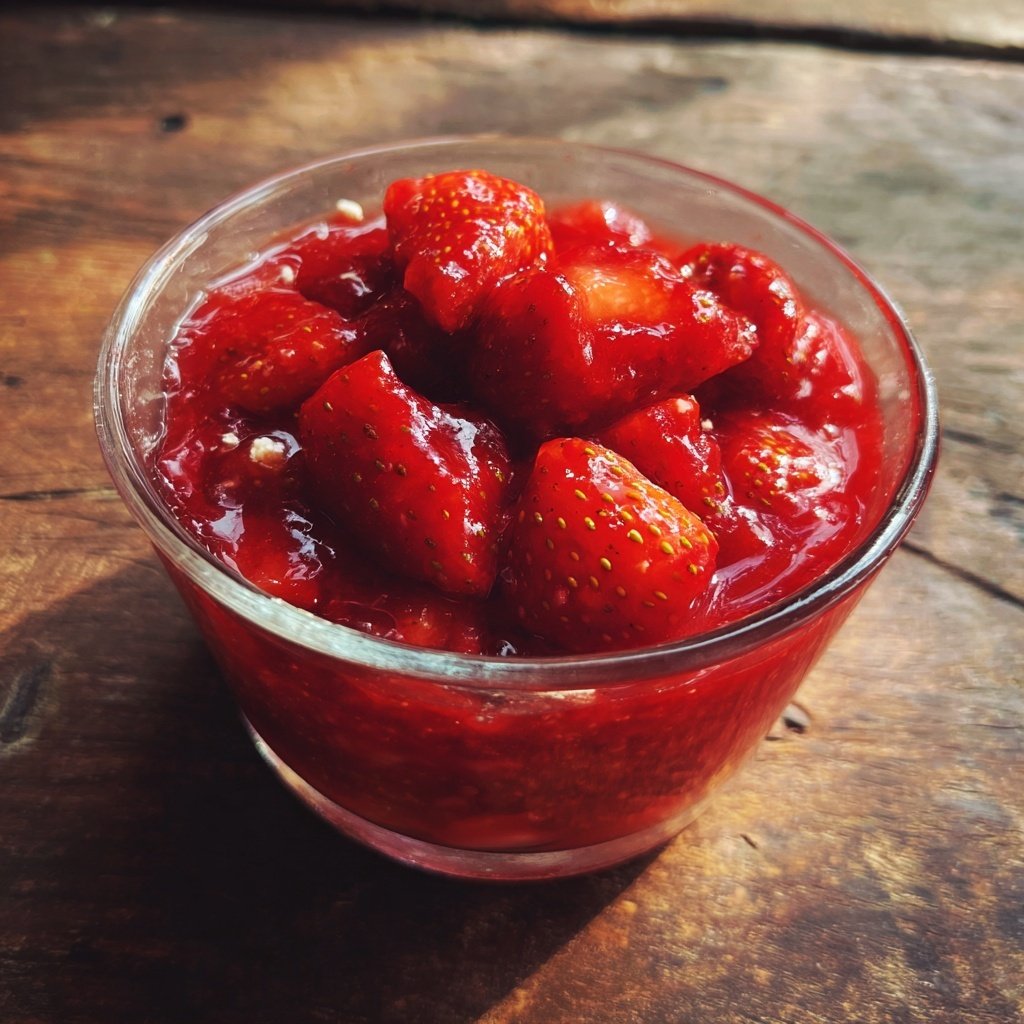 Erdbeer Kompott Für Desserts