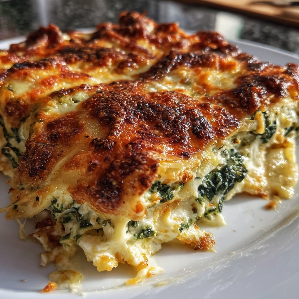 Lasagne mit Spinat und Ricotta
