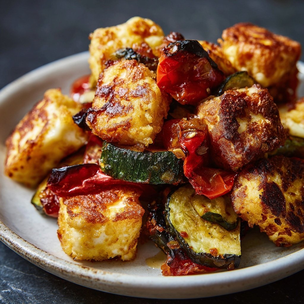 Ofengemüse mit Halloumi