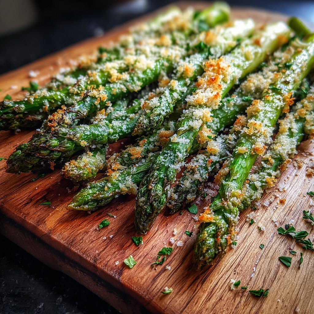 Grüner Spargel Mit Parmesan Aus Dem Ofen